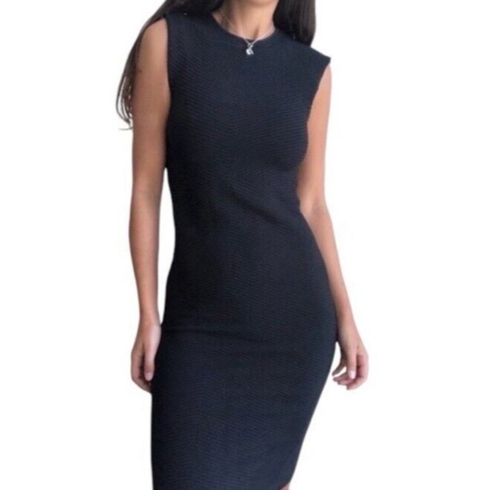 Torn by Ronny kobo kikimora ribbed sleeveless midi dress
